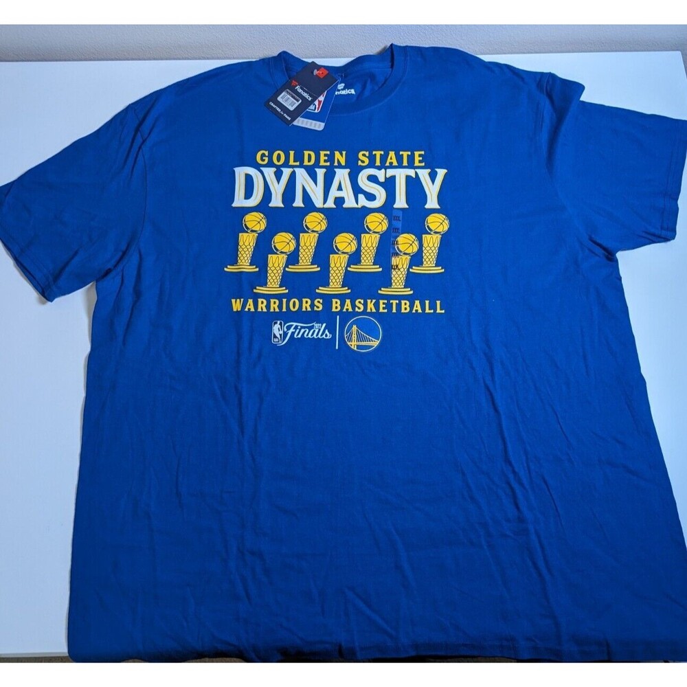 Golden State Dynasty Warriors Basketball NBA Finals Champions Finals Sz XXXL